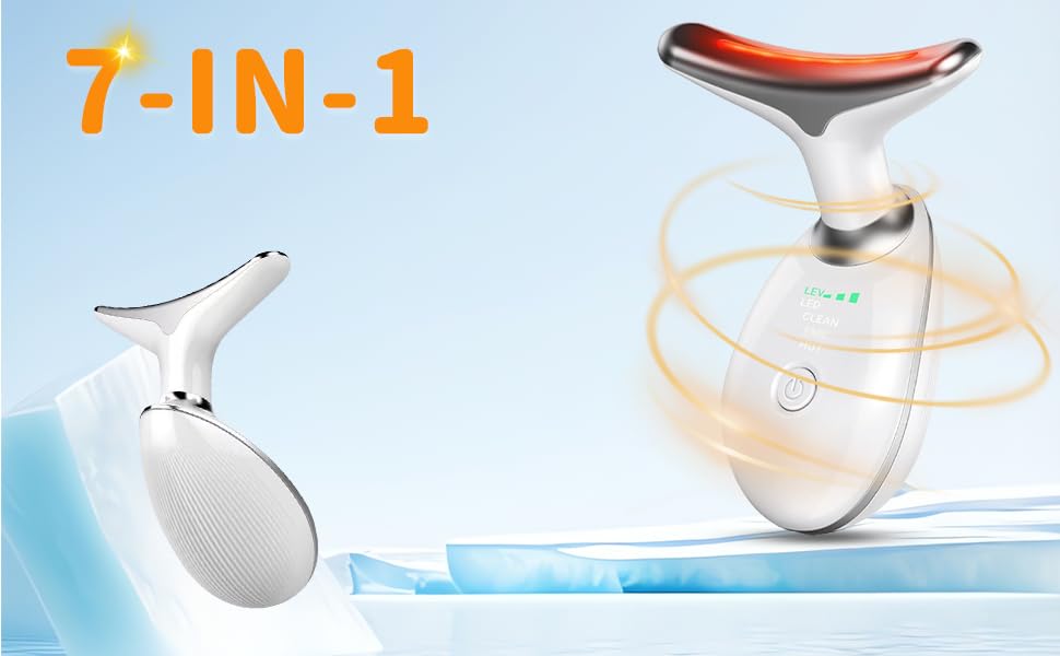 7 in 1 Face Neck Firming Wrinkle Removal Massager