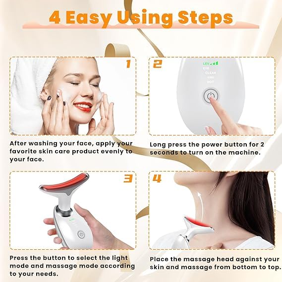 7 in 1 Face Neck Firming Wrinkle Removal Massager