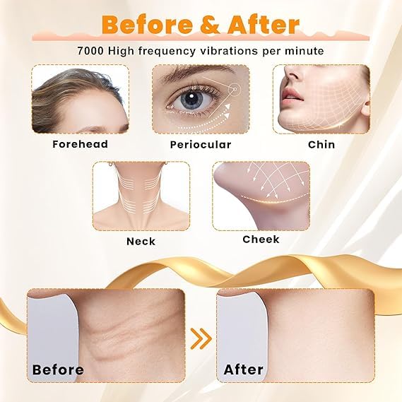 7 in 1 Face Neck Firming Wrinkle Removal Massager