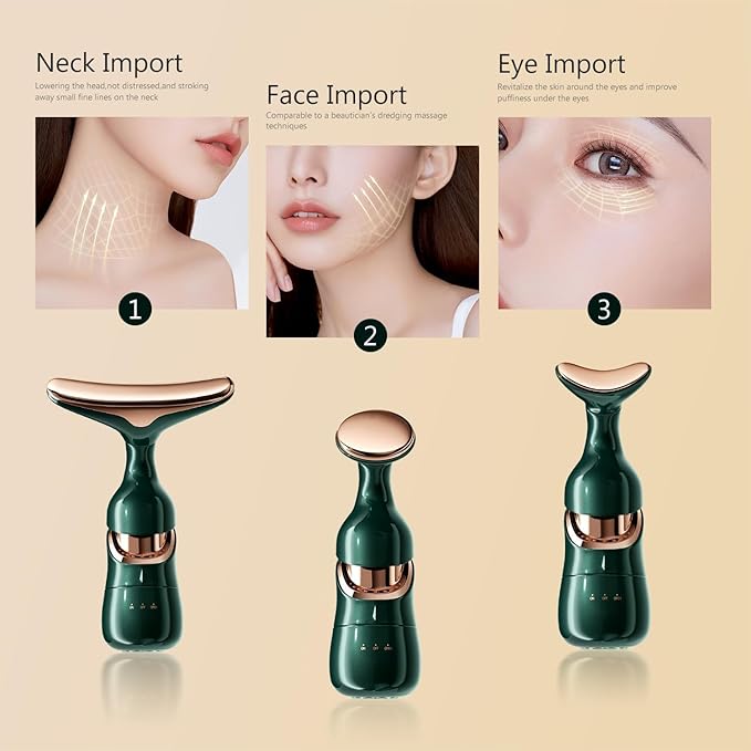 3 in 1 Anti-Wrinkles Face Neck Eyes Massager