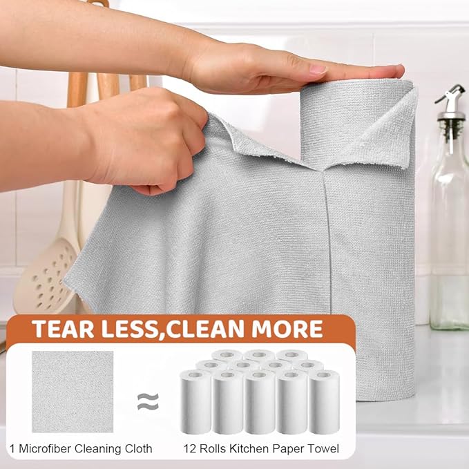 Microfiber Cleaning Cloth-25 Sheets