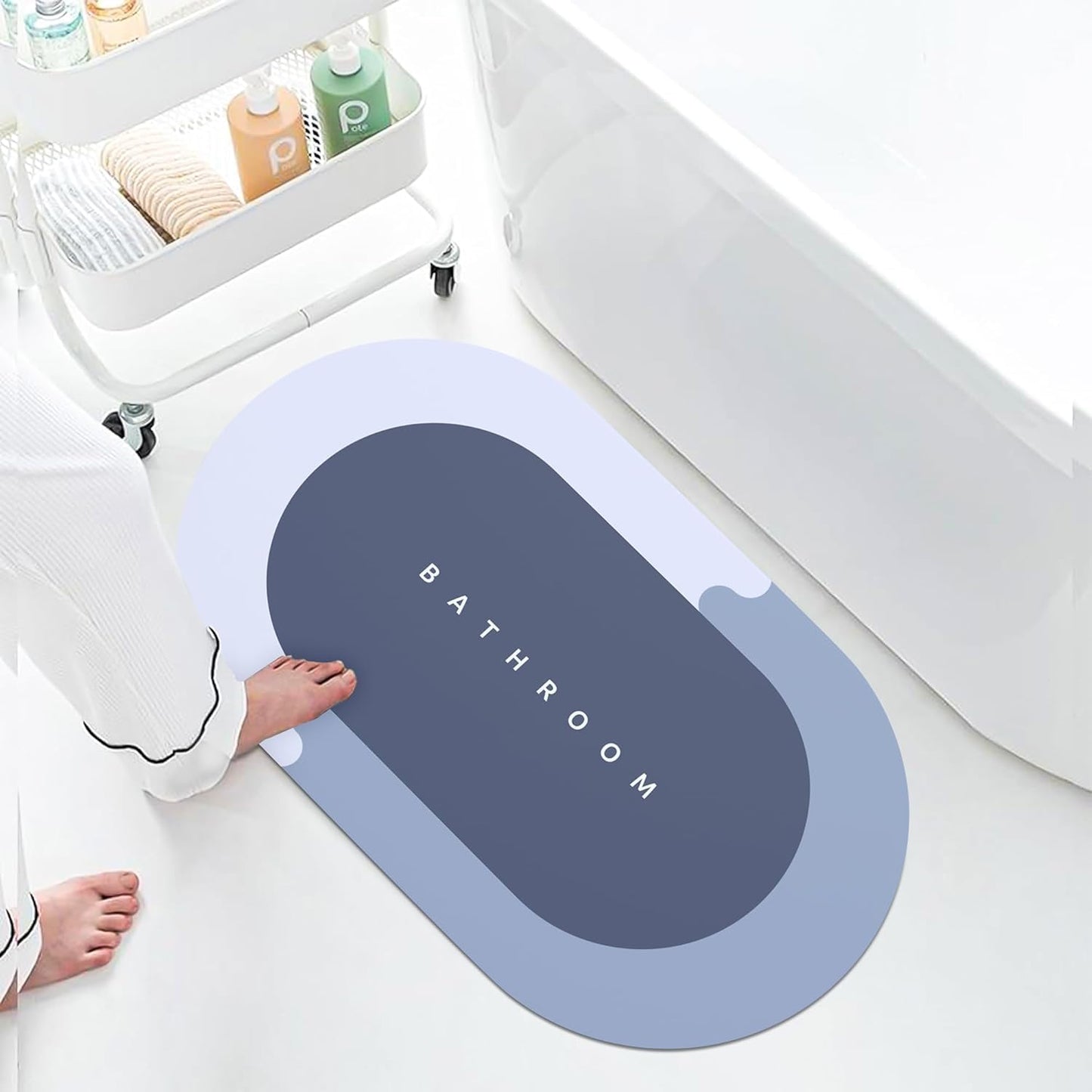 Super Absorbent Bath Floor Mat (Pack of 2)