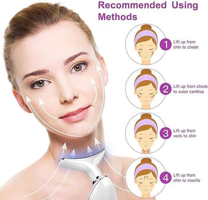 7 in 1 Face Neck Firming Wrinkle Removal Massager