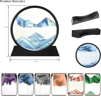 5 Color Light Moving Sand Art Picture (1 Pc)